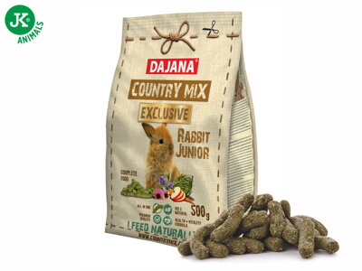 Dajana - COUNTRY MIX EXCLUSIVE, králik junior 500 g / 1000 g, krmivo pre králiky