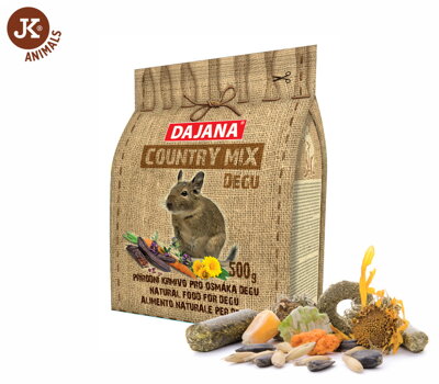 Dajana – COUNTRY MIX, Degu 500 g, krmivo pre osmáky degu