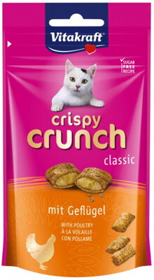 Vitakraft Cat Crispy Crunch s hydinou 60g