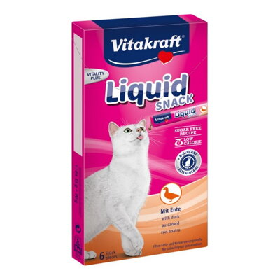 Vitakraft - Liquid Snack s kačacím mäsom - 6 x 15 g