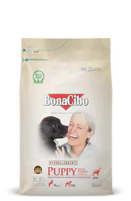 BonaCibo Puppy Chicken with Anchovy & Rice High Energy
