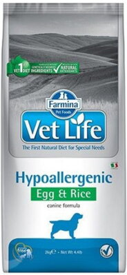 Farmina Vet Life dog hypoallergenic, egg & rice 