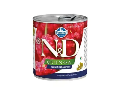 Farmina N&D dog QUINOA weight management - konzerva 