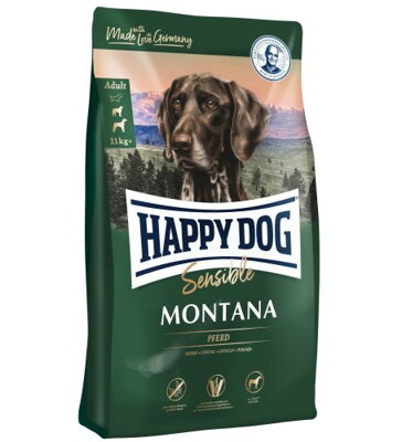 Happy Dog SUPER PREMIUM - Supreme SENSIBLE - Montana konské mäso a zemiaky / bez obilia
