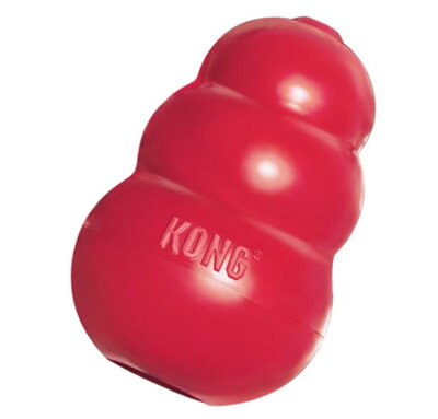 Hračka Kong guma Classic Granát červený L 