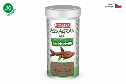 Dajana Aquagran Mix, granule – krmivo, veľkosť XS