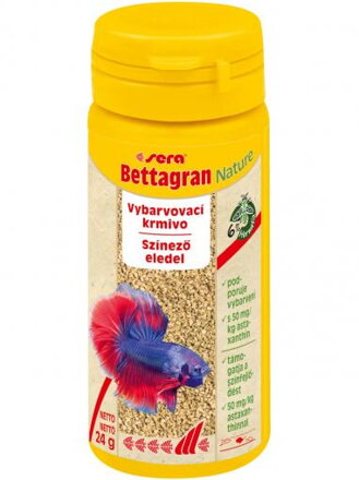 Sera Bettagran Nature vyfarbovacie krmivo 50 ml