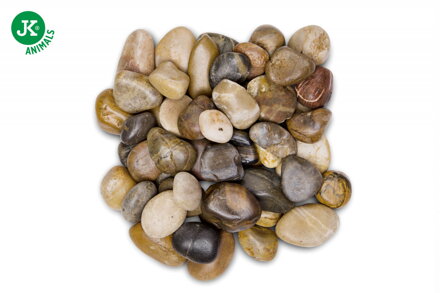 Prírodné kremenné okruhliaky mix, 2 kg, do akvária a terária