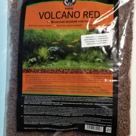 VOLCANO RED akvarijný substrát 8 l