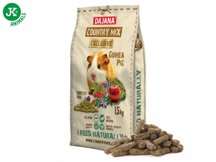 Dajana - COUNTRY MIX EXCLUSIVE, morča 500 g /1500 g, krmivo pre morčatá