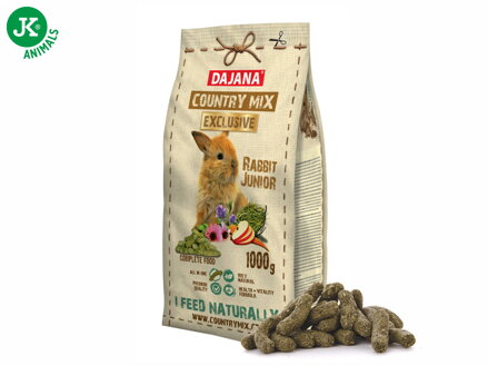 Dajana - COUNTRY MIX EXCLUSIVE, králik junior 500 g / 1000 g, krmivo pre králiky