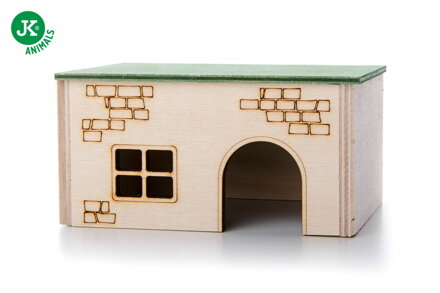 Drevený domček kváder pre škrečky, 13×10×7 cm, domček z preglejky pre hlodavce Drevený domček kváder pre škrečky, 13×10×7 cm, domček z preglejky pre hlodavce
