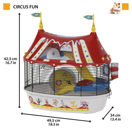 Ferplast CIRCUS FUN klietka pre škrečky 