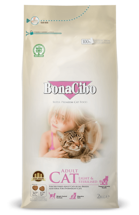 BonaCibo Adult Cat Light & Sterilised