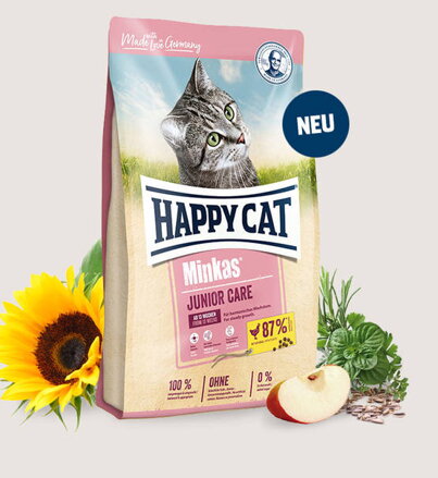 Happy Cat PREMIUM - Minkas - Junior Care 