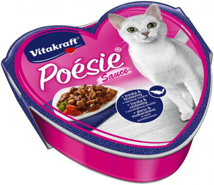 Vitakraft Cat Poésie treska a cestoviny v paradajkovej omáčke 85g