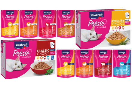 Vitakraft Poesie kapsičky multipack Meaty choice v šťave 12x85g