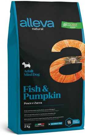 Alleva NATURAL dog adult mini fish & pumpkin 