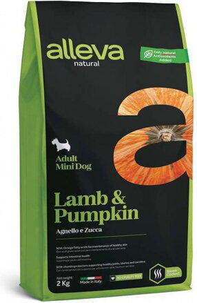 Alleva NATURAL dog adult mini lamb & pumpkin 