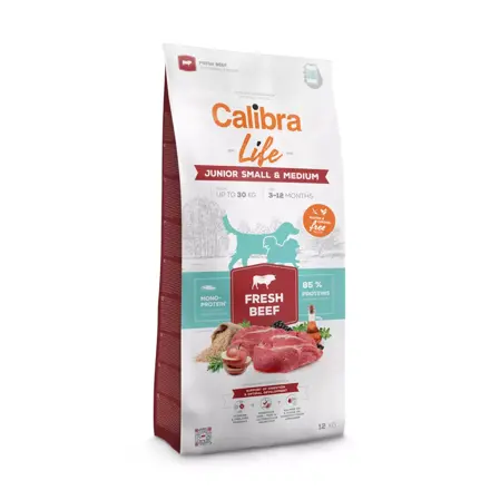 Calibra Dog Life Junior Small & Medium Fresh Beef