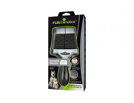 FURMINATOR kefa Dog/Cat Slicker Brush L tvrdá