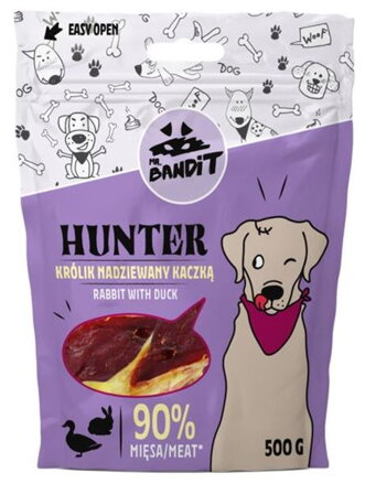 Pamlsok Mr. Bandit hunter rabbit with duck 500g