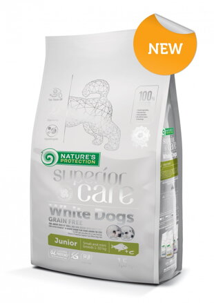 Natures P Superior care white dog GF junior white fish small & mini