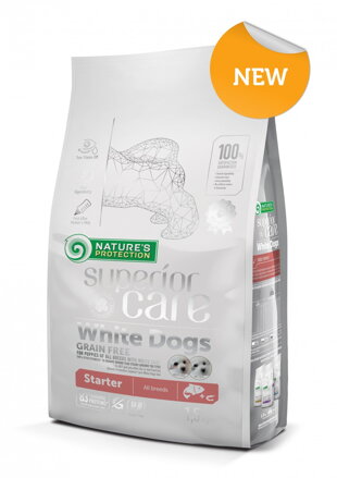 Natures P Superior care white dog GF puppy starter salmon all breeds
