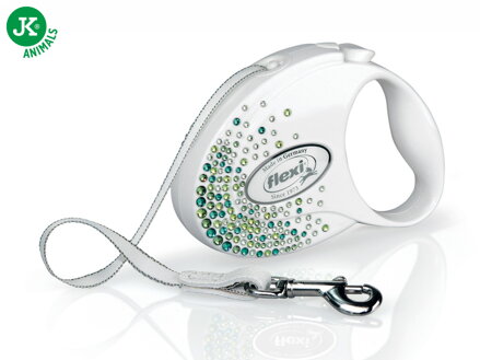 Flexi Glam Splash Leaf  Tape (páska ), veľkosť S, biela