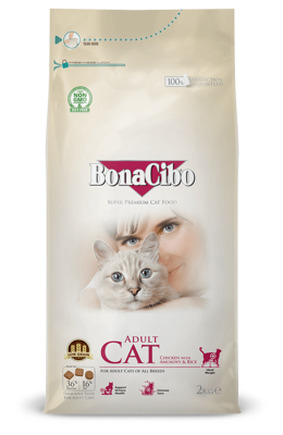 BonaCibo Adult Cat Chicken with Anchovy & Rice