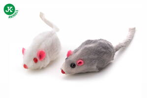 Malé myšky,  chlpatá hračka pre mačky z pravej králičej kožušiny