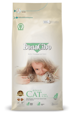 BonaCibo Adult Cat Lamb & Rice
