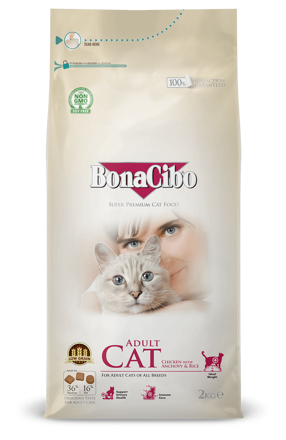 BonaCibo Adult Cat Chicken with Anchovy & Rice
