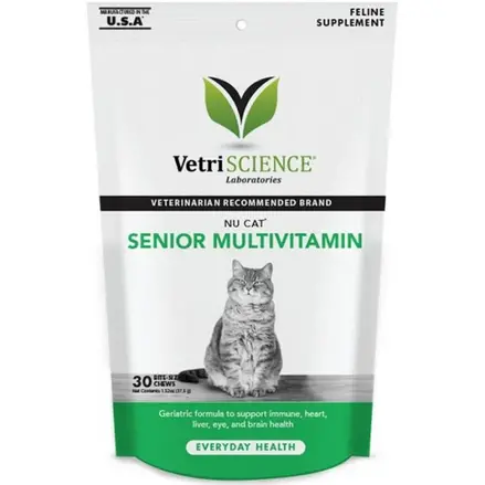 Vetri Science Nu Cat Senior Multivitamin žuvacie tablety 30 tbl.
