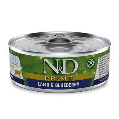 Farmina N&D cat PRIME lamb & blueberry konzerva 80 g