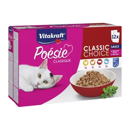 Vitakraft Poesie kapsičky multipack Classic choice v šťave 12x85g