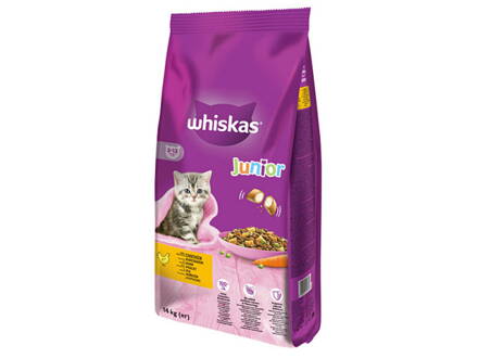 WHISKAS granule - junior s kuracím 