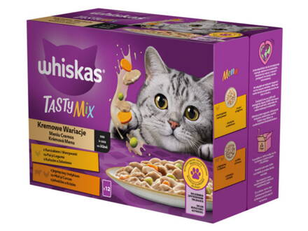 WHISKAS kapsička TastyMix Creamy Creations v šťave 12x85g