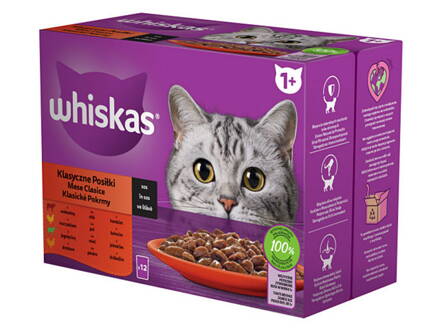 WHISKAS kapsička klasický výber v šťave 12x85g