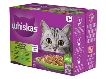 WHISKAS kapsička mixovaný výber v želé 12x85g