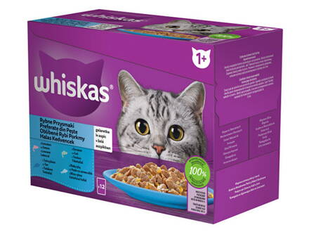 WHISKAS kapsička rybací výber v želé 12x85g