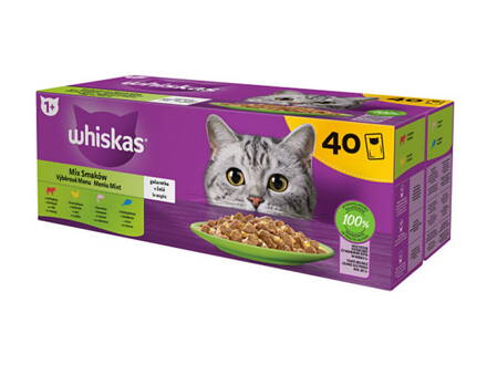 WHISKAS kapsička mixovaný výber v želé 40x85g