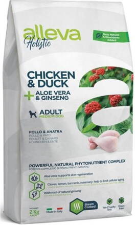 Alleva HOLISTIC dog adult medium chicken & duck 