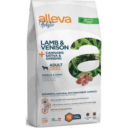 Alleva HOLISTIC dog adult medium & maxi lamb & venison