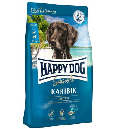 Happy Dog SUPER PREMIUM - Supreme SENSIBLE - Karibik morské ryby 