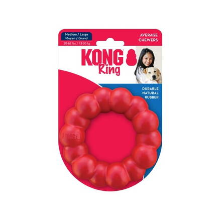 Hračka Kong Dog Classic Kruh červený, guma prírodná