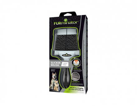 FURMINATOR kefa Dog/Cat Slicker Brush L tvrdá