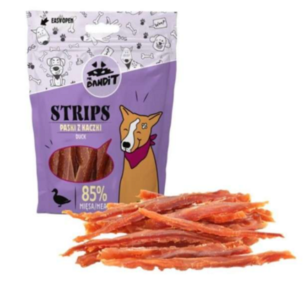 Pamlsok Mr. Bandit duck strips 500g