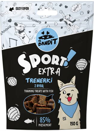 Pamlsok Mr. Bandit sport extra with fish training treats 150g