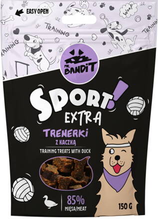 Pamlsok Mr. Bandit sport extra with duck training treats 150g